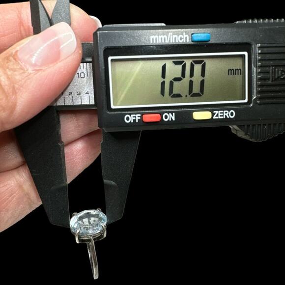 Topaz Stone Sterling Silver Ring Size 7 - Picture 4 of 7